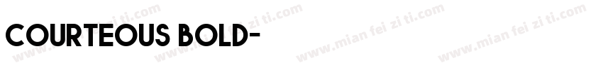 Courteous bold字体转换